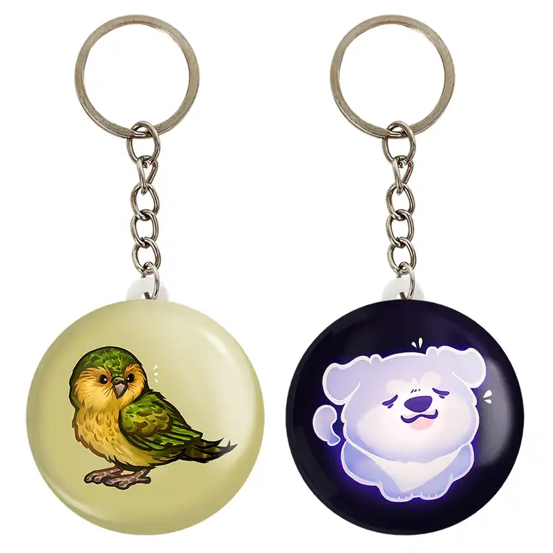 جاکلیدی خندالو مدل سگ و گنجشک حیوانات بامزه کد 2105221047 مجموعه 2 عددی