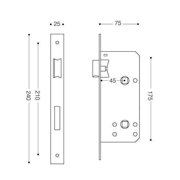 قفل سوییچی بهریزان  مدل ML-455-3