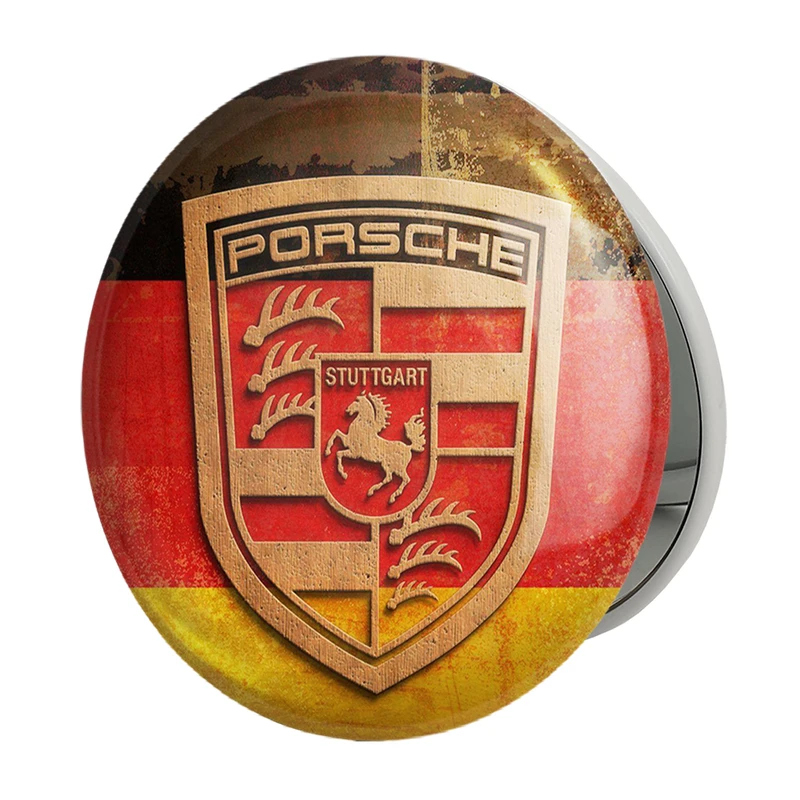 آینه جیبی خندالو طرح پورشه Porsche مدل تاشو کد 30641