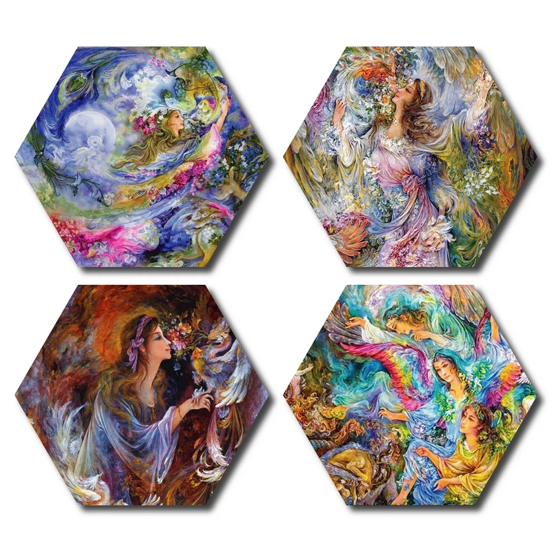 پوستر مدل نقاشی های استاد فرشچیان کد FC200 مجموعه 4 عددی