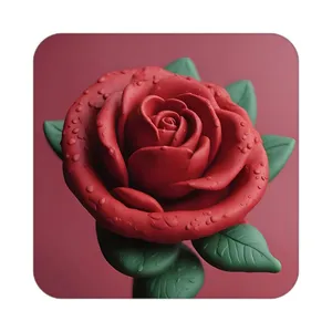 زیر لیوانی کاکتی طرح گل مدل mp18623