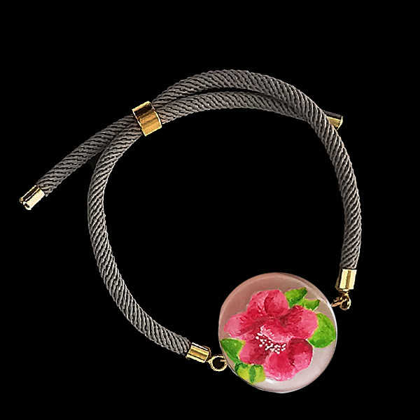 دستبند دست ساز زنانه مدل گل