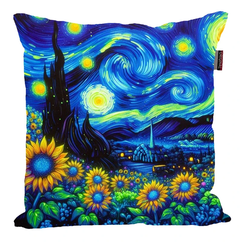 کوسن پاد آفرین مدل فانتزی طرح ونگوک شب های پرستاره کد p1027