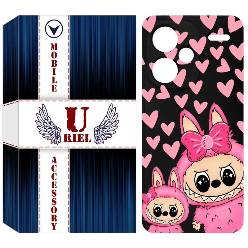 کاور یوریل مدل KSH کد 105 طرح عروسک لبوبو مناسب برای گوشی موبایل شیائومی Redmi Note 13 Pro Plus