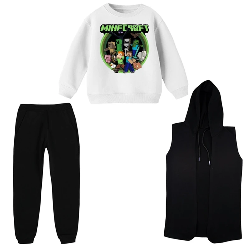 ست 3 تکه لباس راحتی بچگانه مدل ماینکرفت کد 8