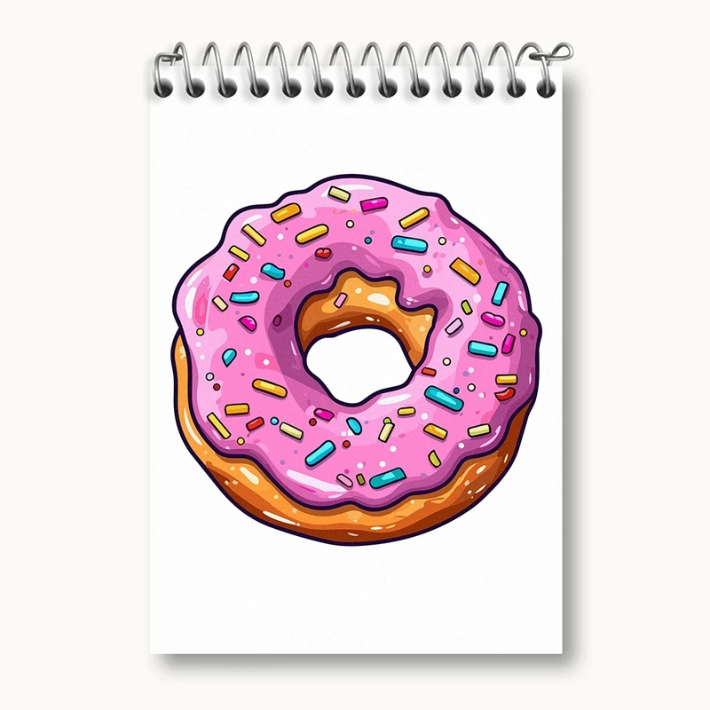 دفتر یادداشت 50 برگ خندالو مدل کیک و شیرینی پزی کد 36681