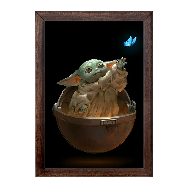 تابلو خندالو طرح بیبی یودا کد F3373