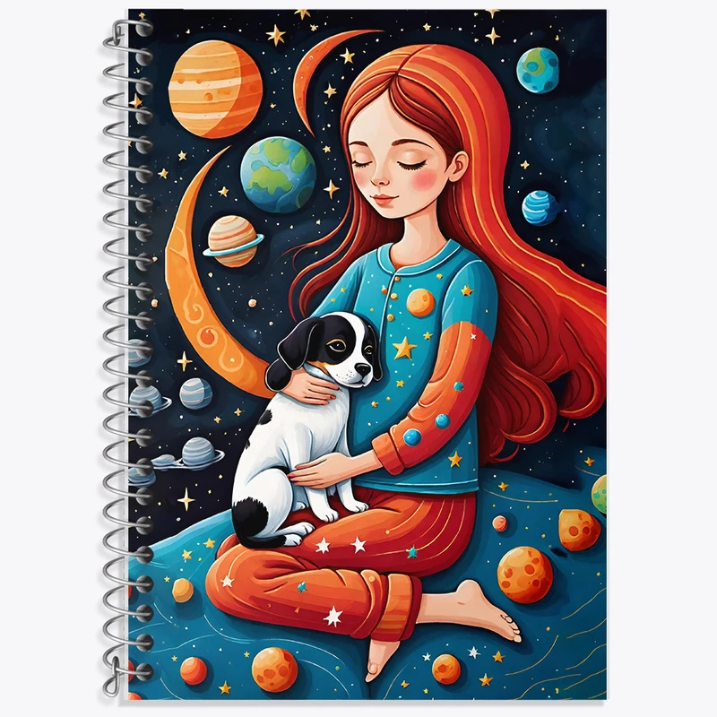 دفتر لغت 50 برگ خندالو طرح دخترانه کد F5144