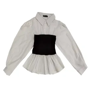 بلوز آستین بلند زنانه مدل کمرکش