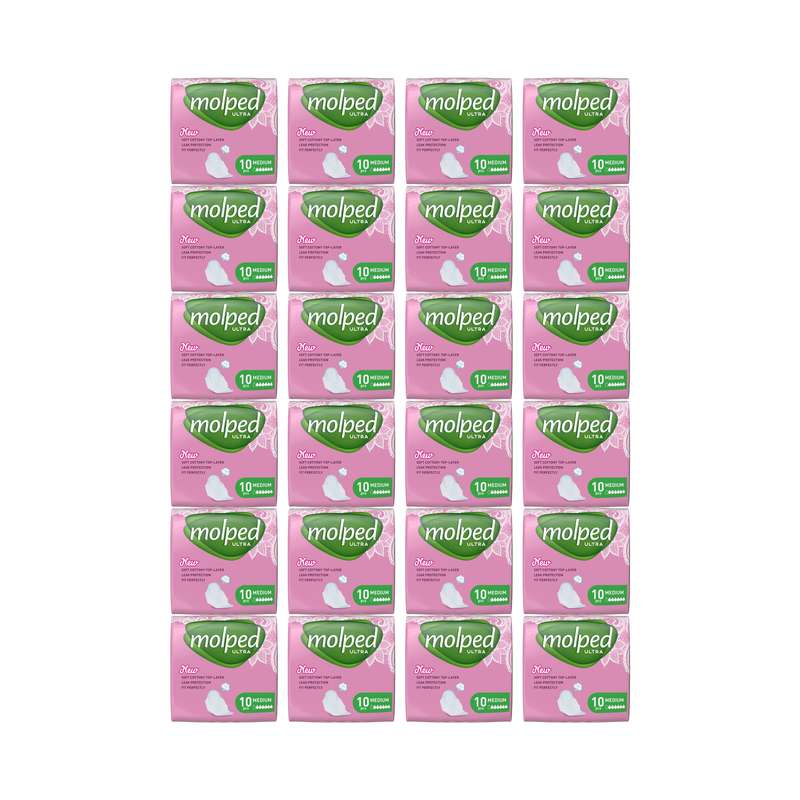 نوار بهداشتی مولپد مدل Ultra Medium مجموعه 24 عددی
