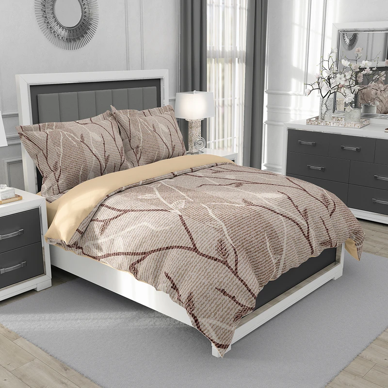 سرویس روتختی نوپه هوم مدل شاخه و برگ کد T6125 تک نفره 5تکه