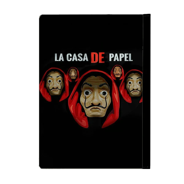 کلاسور طرح سریال Money Heist خانه کاغذی kn9