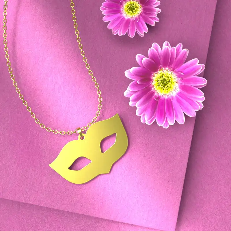 گردنبند طلا 18 عیار زنانه مدوپد مدل هالووین کد G3-1-1202