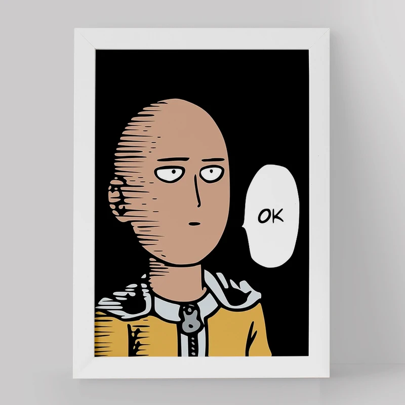 تابلو کودک خندالو مدل سایتاما انیمه مرد تک مشتی کد 10520