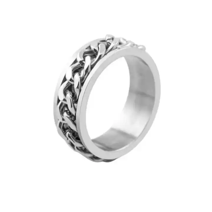 انگشتر مردانه مدل زنجیری