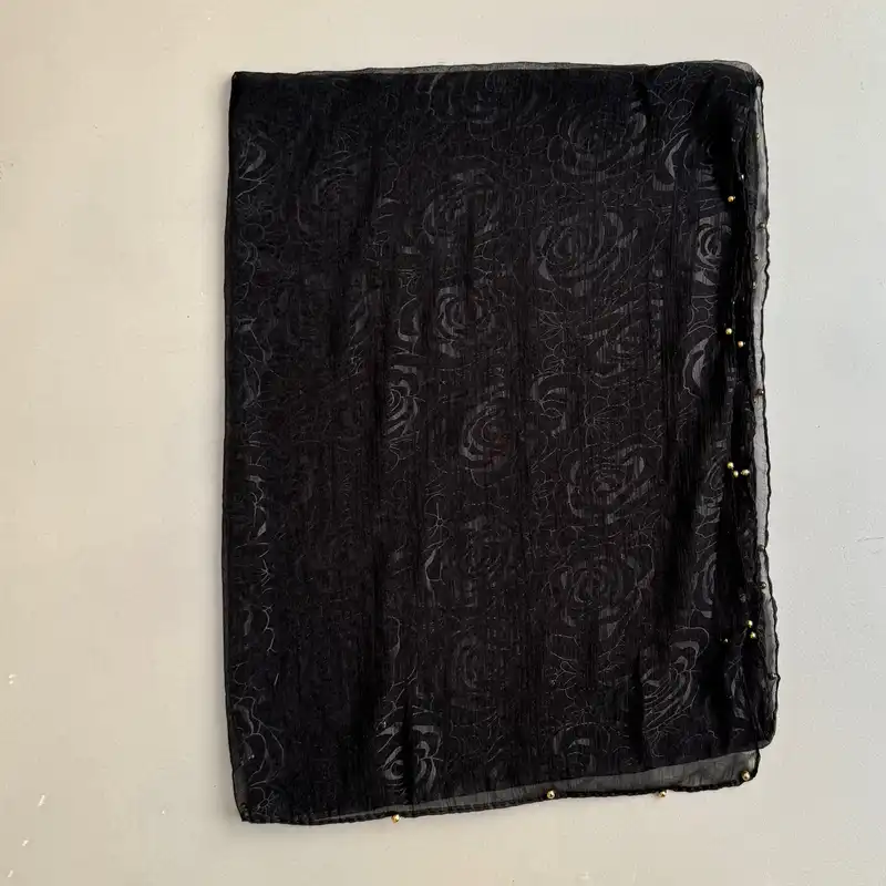 شال زنانه مدل حریر شیشه ای زمینه هایلایت