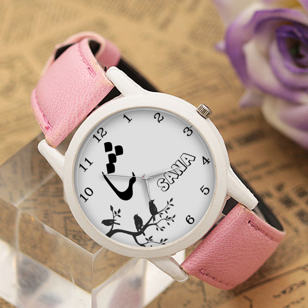 ساعت مچی عقربه ای زنانه طرح ثنا کد LF3177 -  - 2