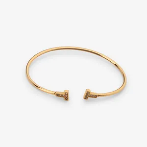 بنگل طلا 18 عیار زنانه ماوی گالری مدل تیفانی