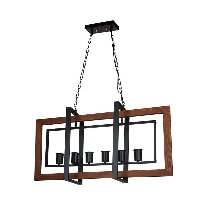 لوستر 6 شعله چشمه نور کد A1339/6
