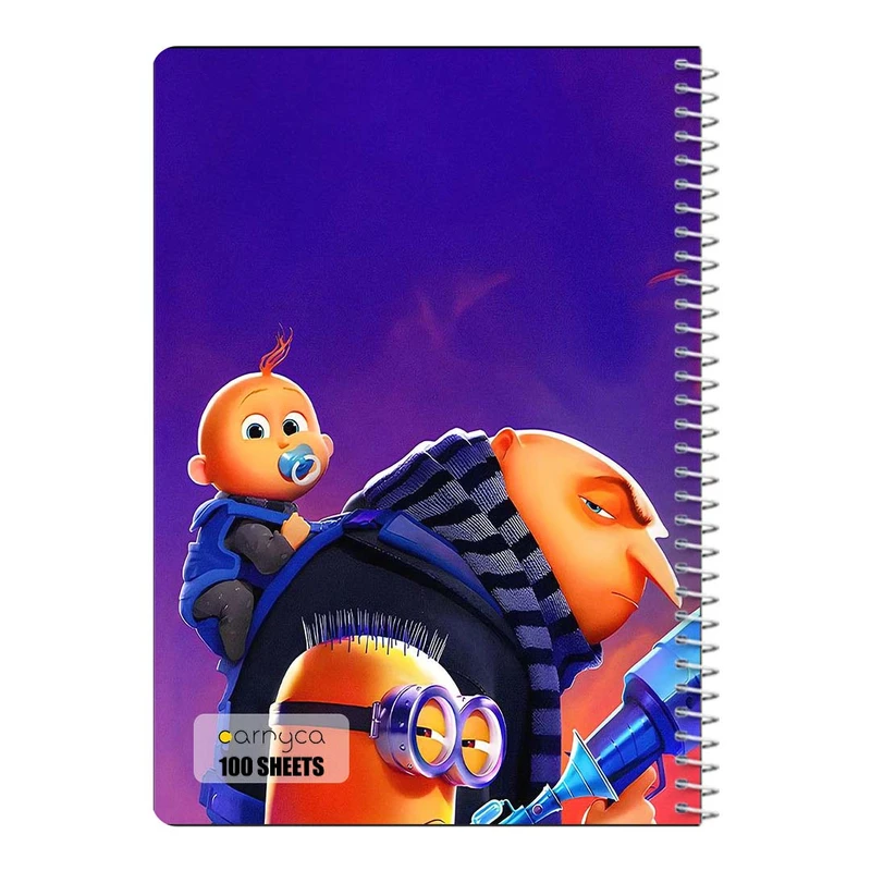 دفتر مشق 100 برگ سیمی کارنیکا طرح من نفرت انگیز Despicable Me کد 33939