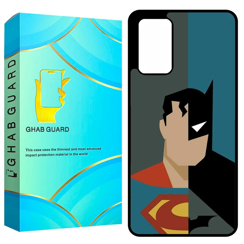 کاور قاب گارد طرح بتمن و سوپر من مدل GCHPA72 مناسب برای گوشی موبایل سامسونگ Galaxy A72 4G