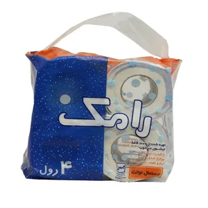 دستمال توالت رامک مدل goldar بسته ۴ عددی
