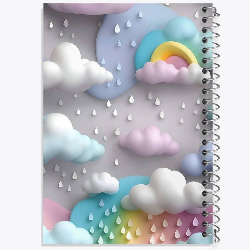 دفتر شطرنجی 50 برگ خندالو طرح ابر کیوت کد N4059