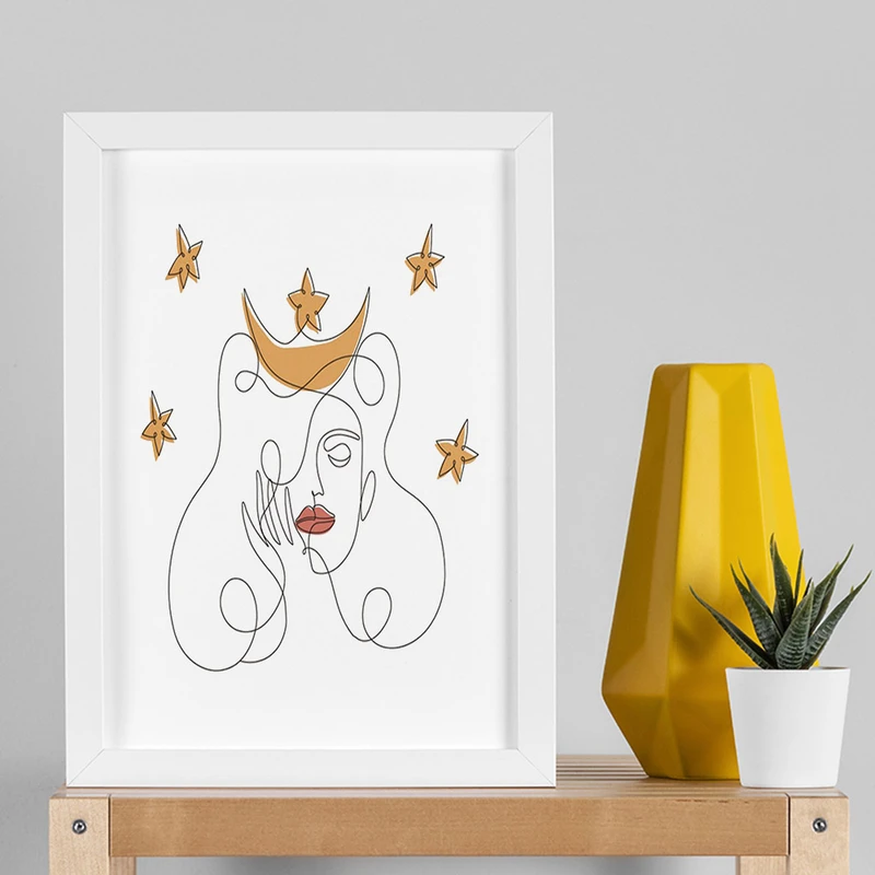 تابلو صبا طرح مدل دکوراتیو دخترانه کد 2789w