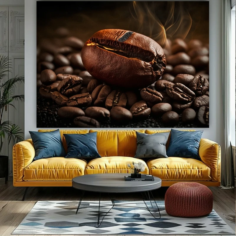 تابلو بوم طرح دانه قهوه مدل بوی قهوه کد M346