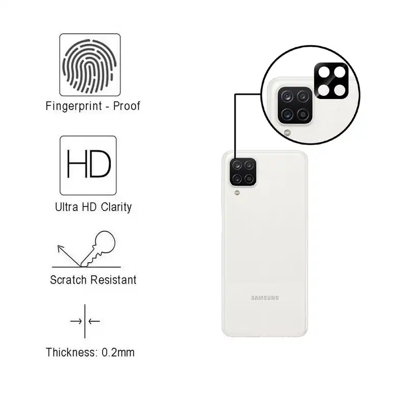 محافظ لنز دوربین ملو مدل FLZ-A12 مناسب برای گوشی موبایل سامسونگ Galaxy A12