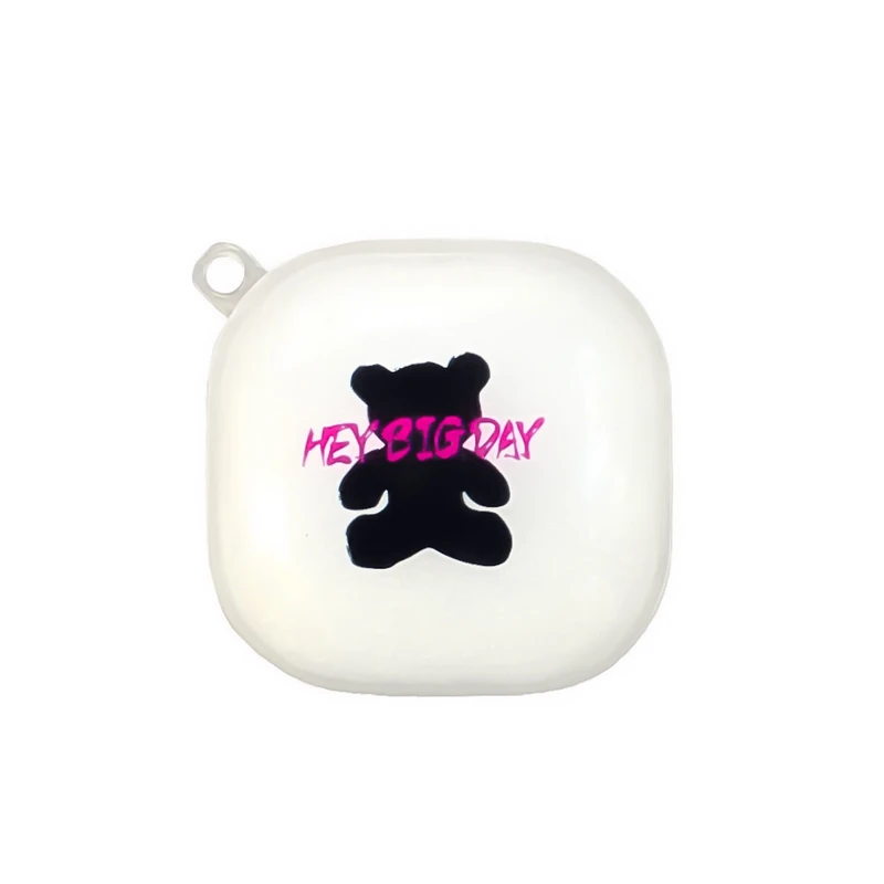کاور اگشل مدل hey big day مناسب برای کیس هندزفری بلوتوثی سامسونگ galaxy buds 2/buds pro/buds live