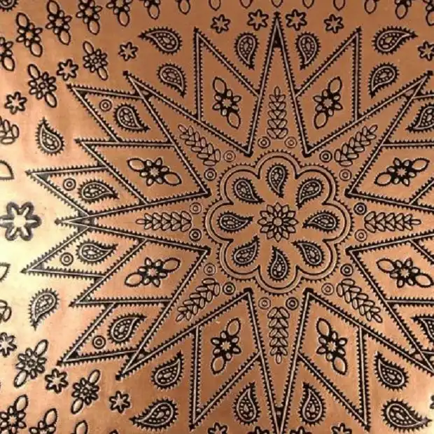 سینی مسی طرح دار کد S_4200