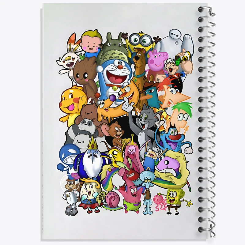 دفتر مشق 100 برگ خندالو طرح انیمیشن کد N3836