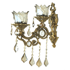 چراغ دیواری دو شعله چشمه نور کد S3520/1