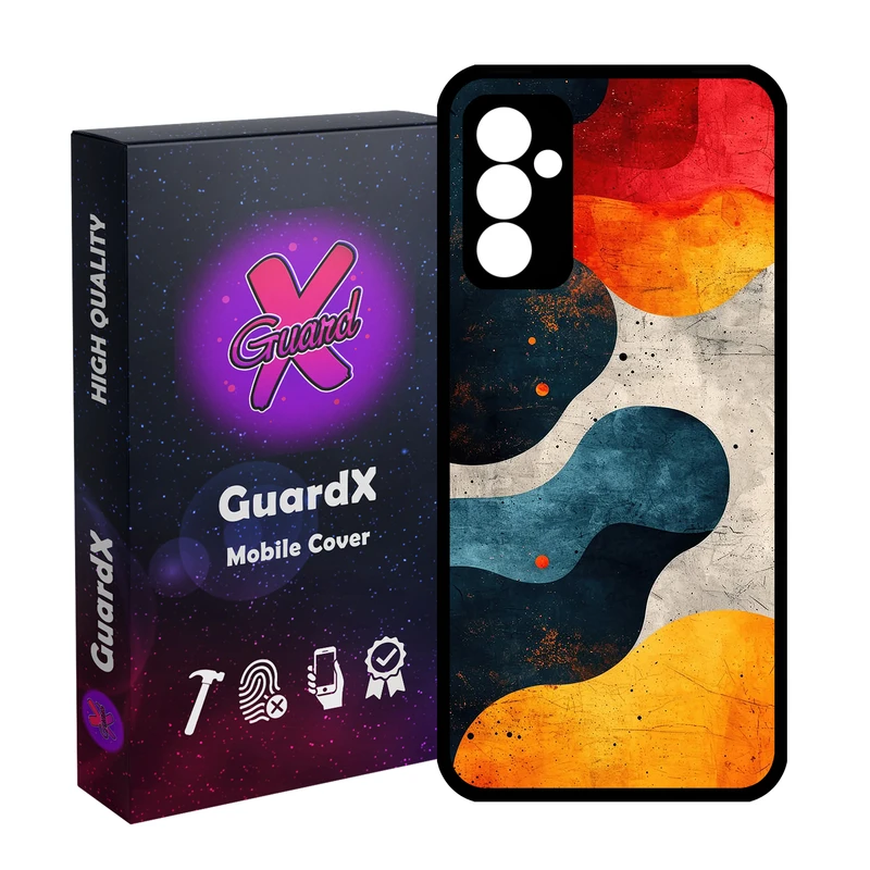 کاور گارد ایکس طرح رنگی مدل  Glass10751 مناسب برای گوشی موبایل سامسونگ Galaxy A14 / A14 5G