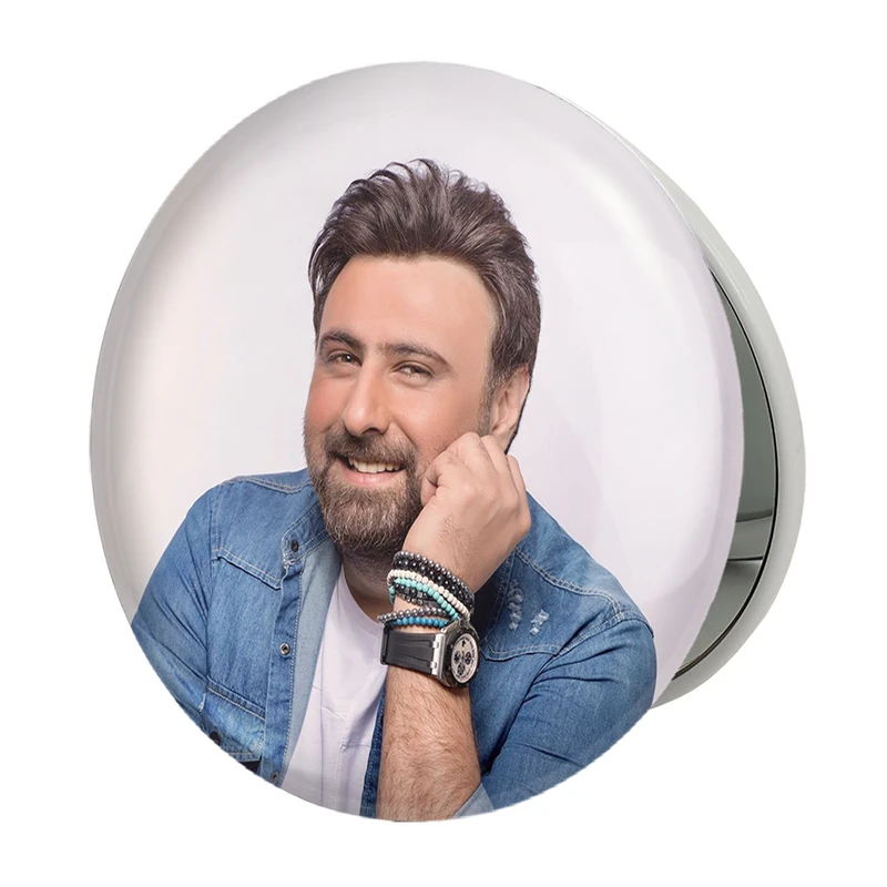 آینه جیبی خندالو طرح محمد علیزاده مدل تاشو کد 6380 