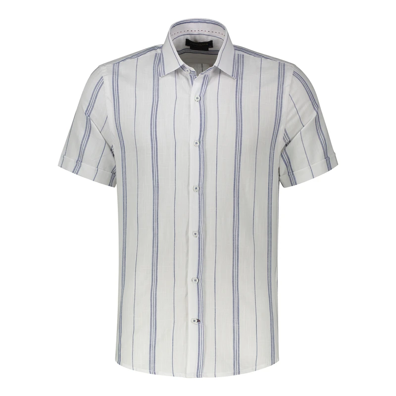 پیراهن آستین کوتاه یقه برگردان مردانه پاتن جامه مدل 04MC8028