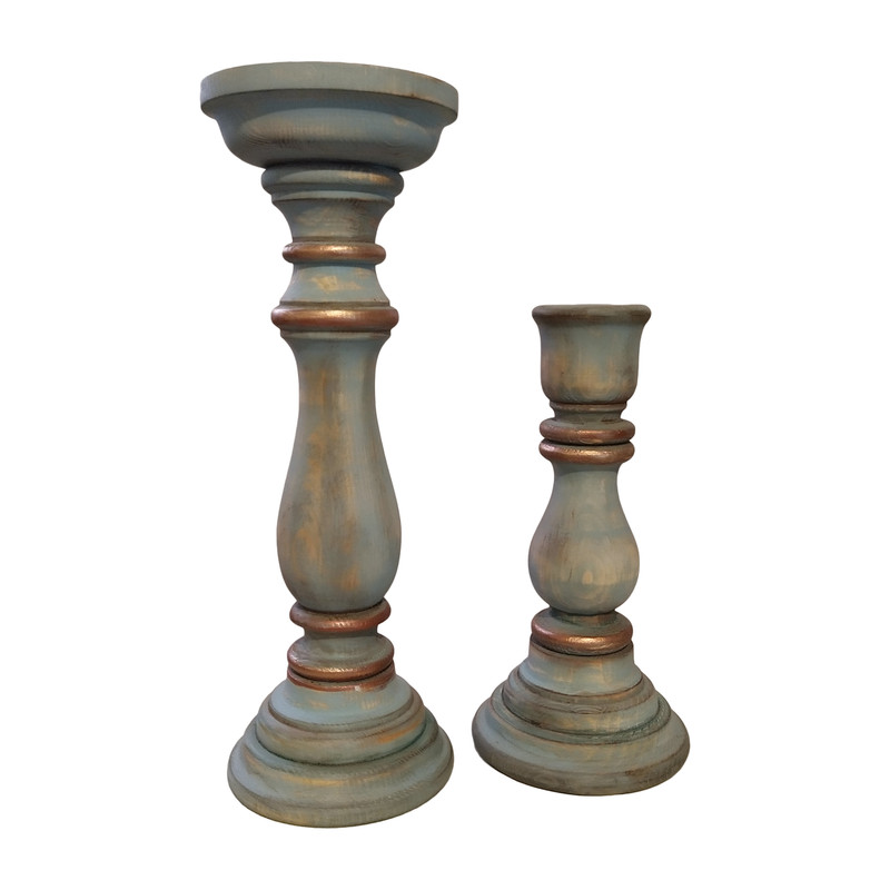جاشمعی مدل Classic ShabbyCandle کد CS14006 بسته 2 عددی