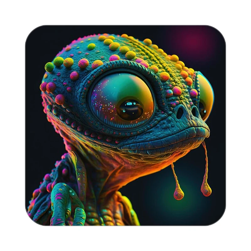 زیر لیوانی کاکتی طرح حیوانات رنگی مدل mp25886