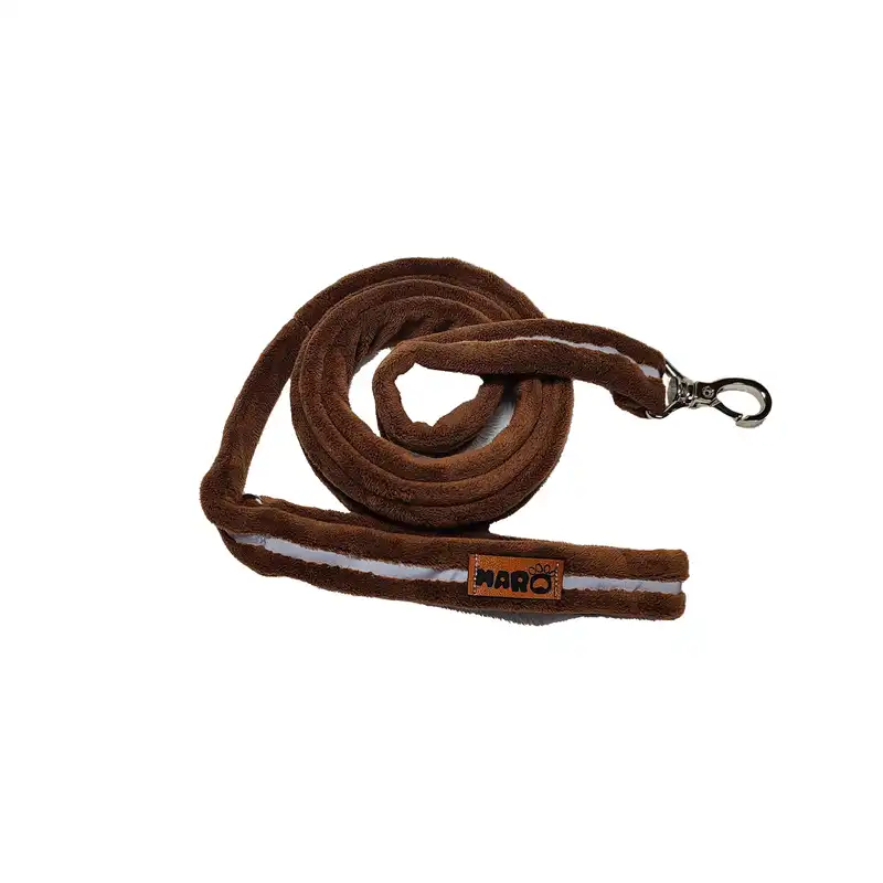 قلاده و بند قلاده سگ و گربه طرح مخملی مدل شبرنگی کد s03