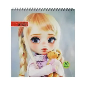 دفتر نقاشی 30 برگ ایمان طرح دختر بور کد 01