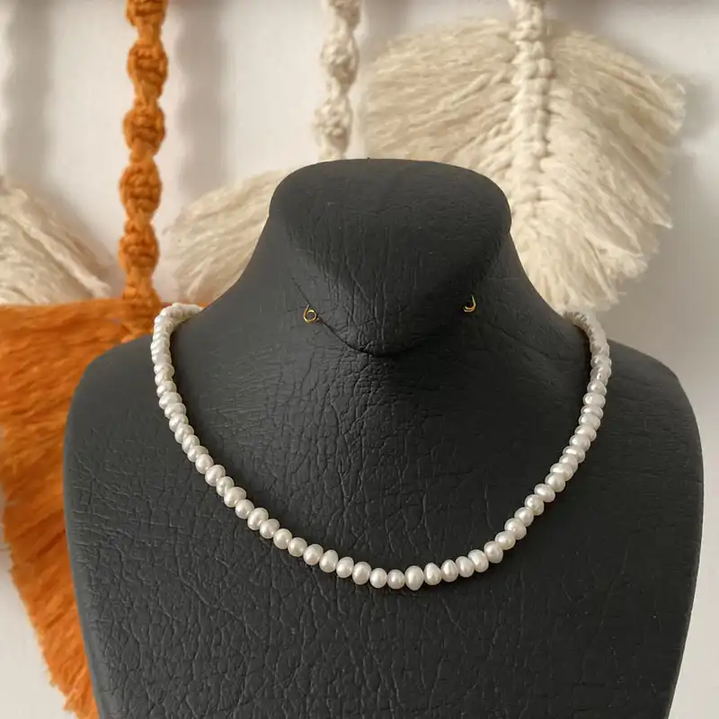 گردنبند طلا 18 عیار زنانه الماسین آذر مدل baroq4mm