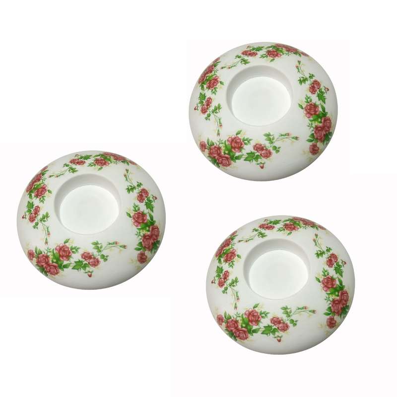 جاشمعی طرح گل سرخ کد 99 بسته سه عددی