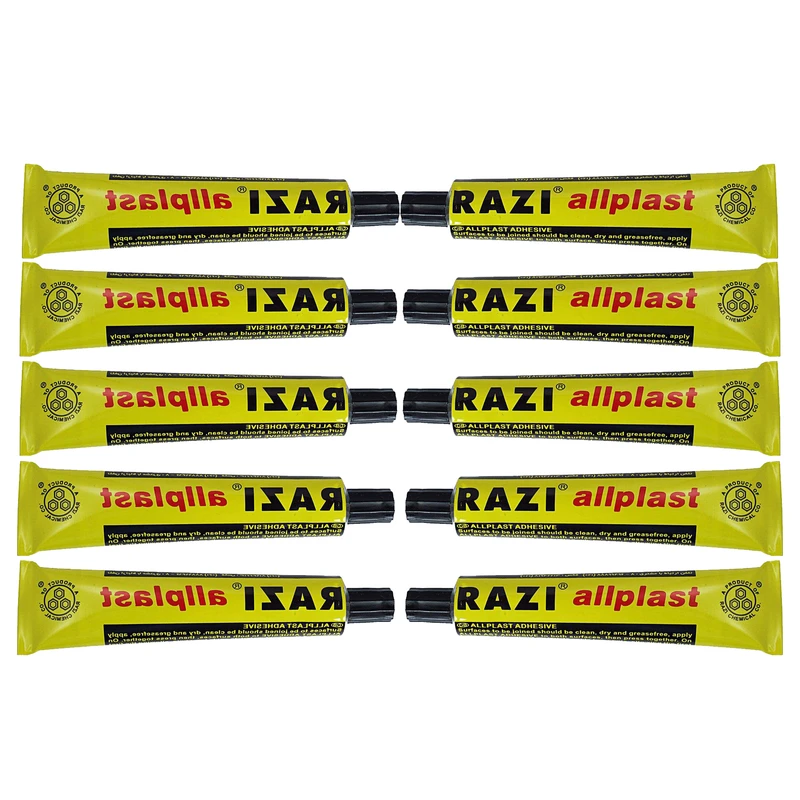 چسب مایع رازی مدل Allplast بسته 10 عددی