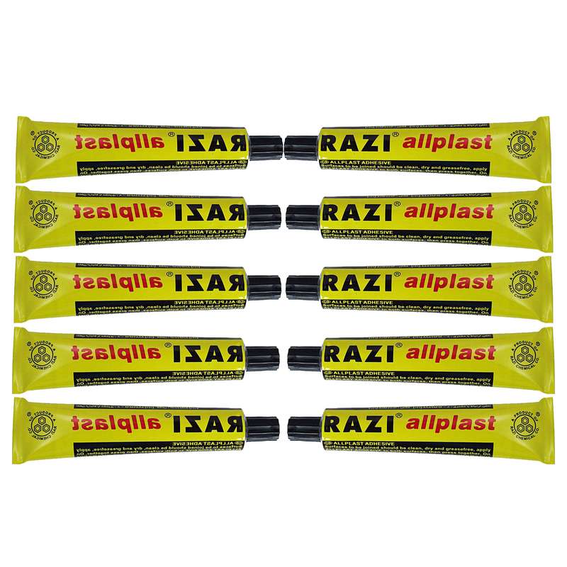 چسب مایع رازی مدل Allplast بسته 10 عددی چسب مایع رازی مدل Allplast بسته 10 عددی
