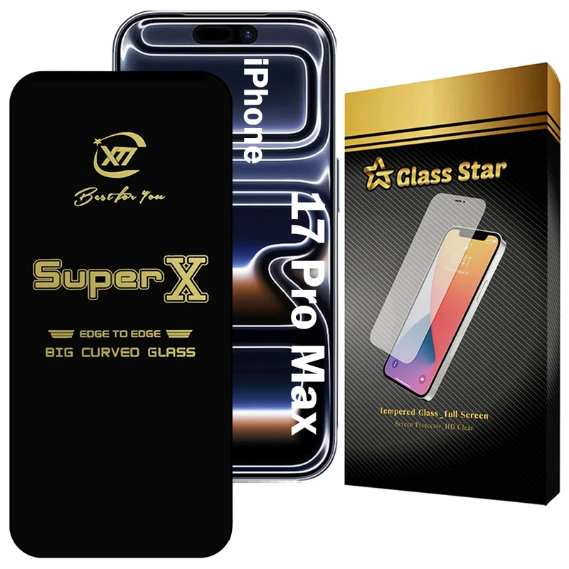 محافظ صفحه نمایش گلس استار مدل SUPXG20 مناسب برای گوشی موبایل اپل iPhone 17 Pro Max