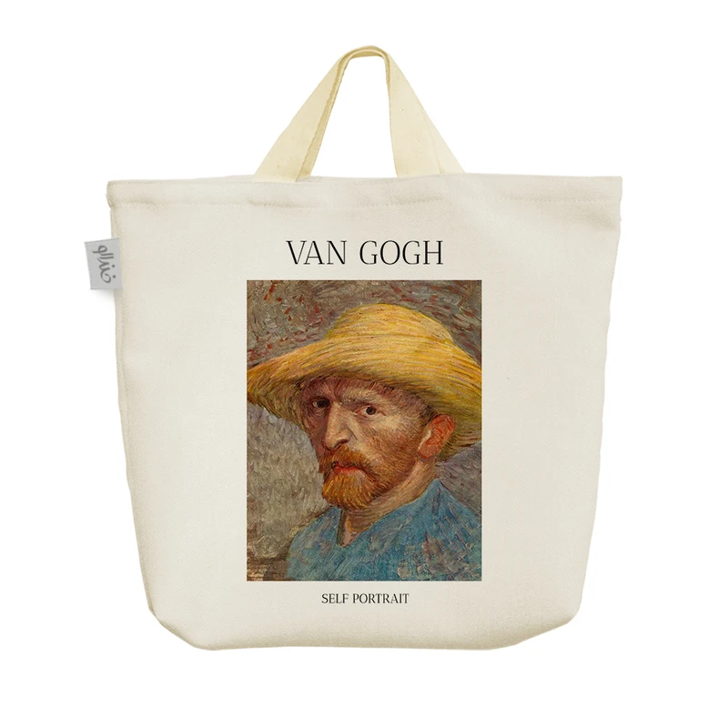 ساک خرید خندالو مدل سلف پرتره ونسان ونگوگ کد H2017