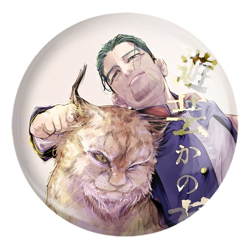 پیکسل خندالو طرح هیاکونوسکه انیمه کامویی طلایی Golden Kamuy کد 23748 مدل بزرگ