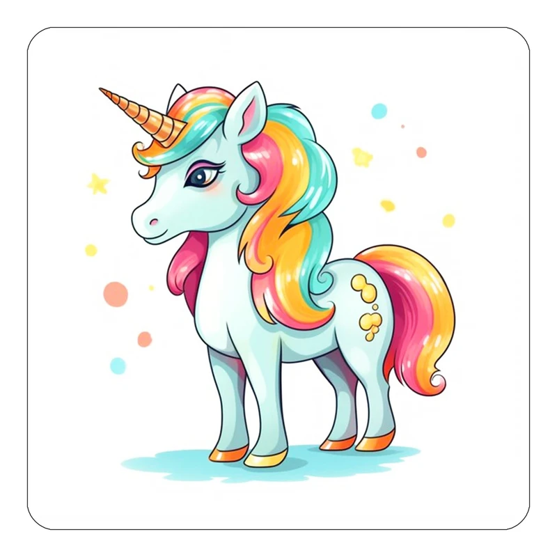 مگنت کاکتی طرح اسب تک شاخ و یونیکورن مدل mp31347