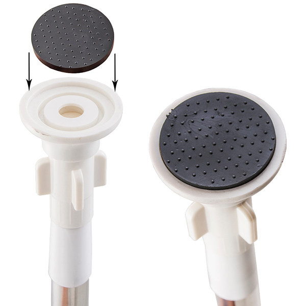 میله پرده حمام روژان مدل صاف کد 90-150